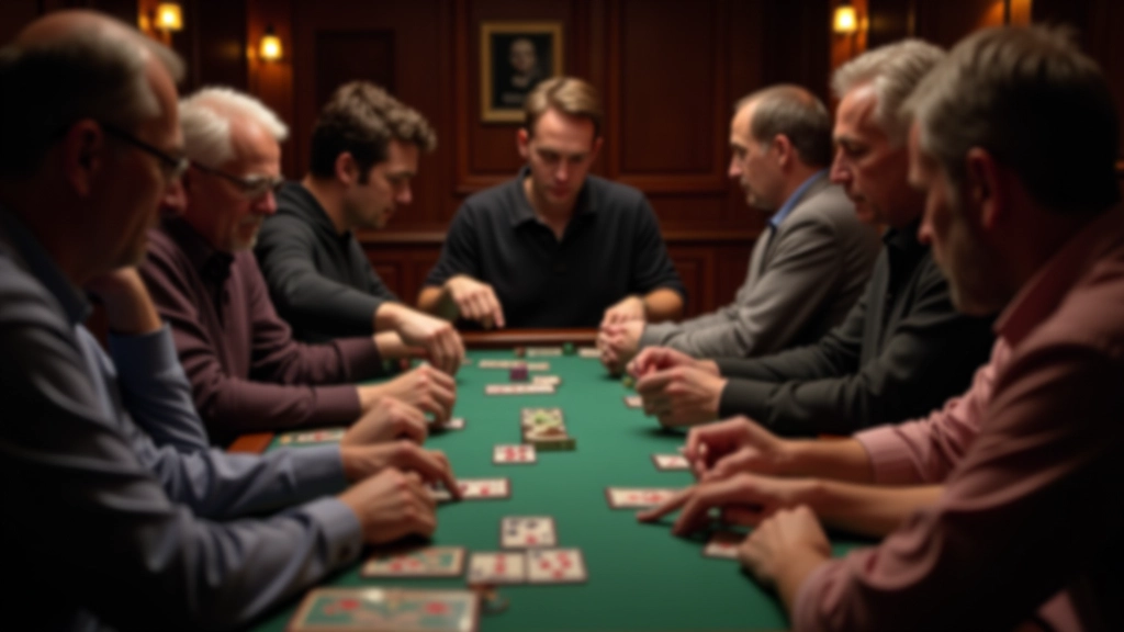 Multiple gaming tables with players engaged in various games